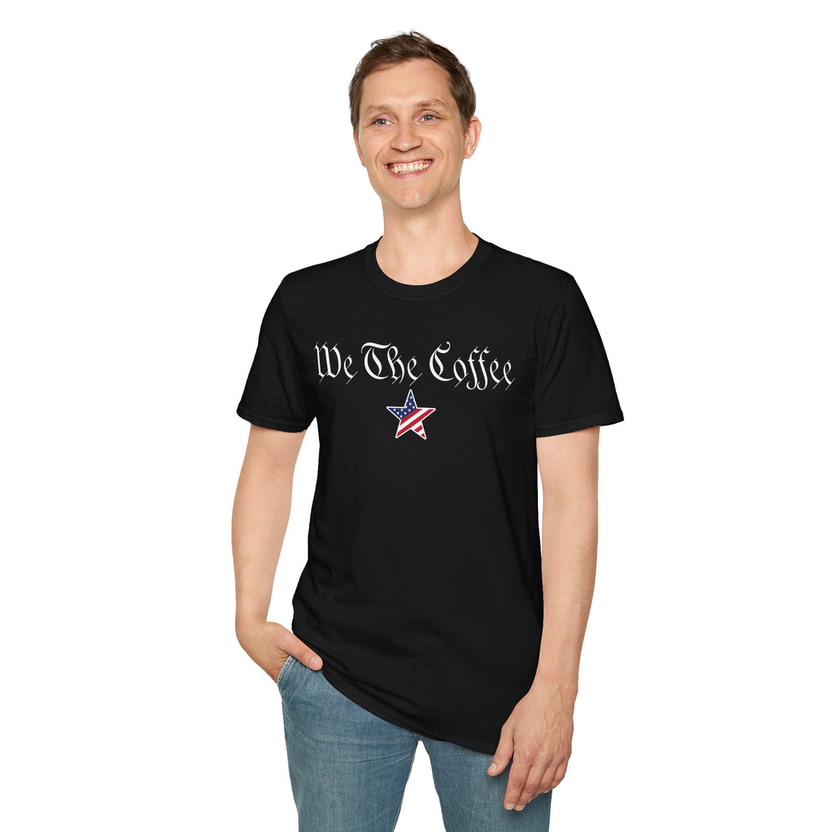 We The Coffee Patriot Eagle Unisex Softstyle T-Shirt