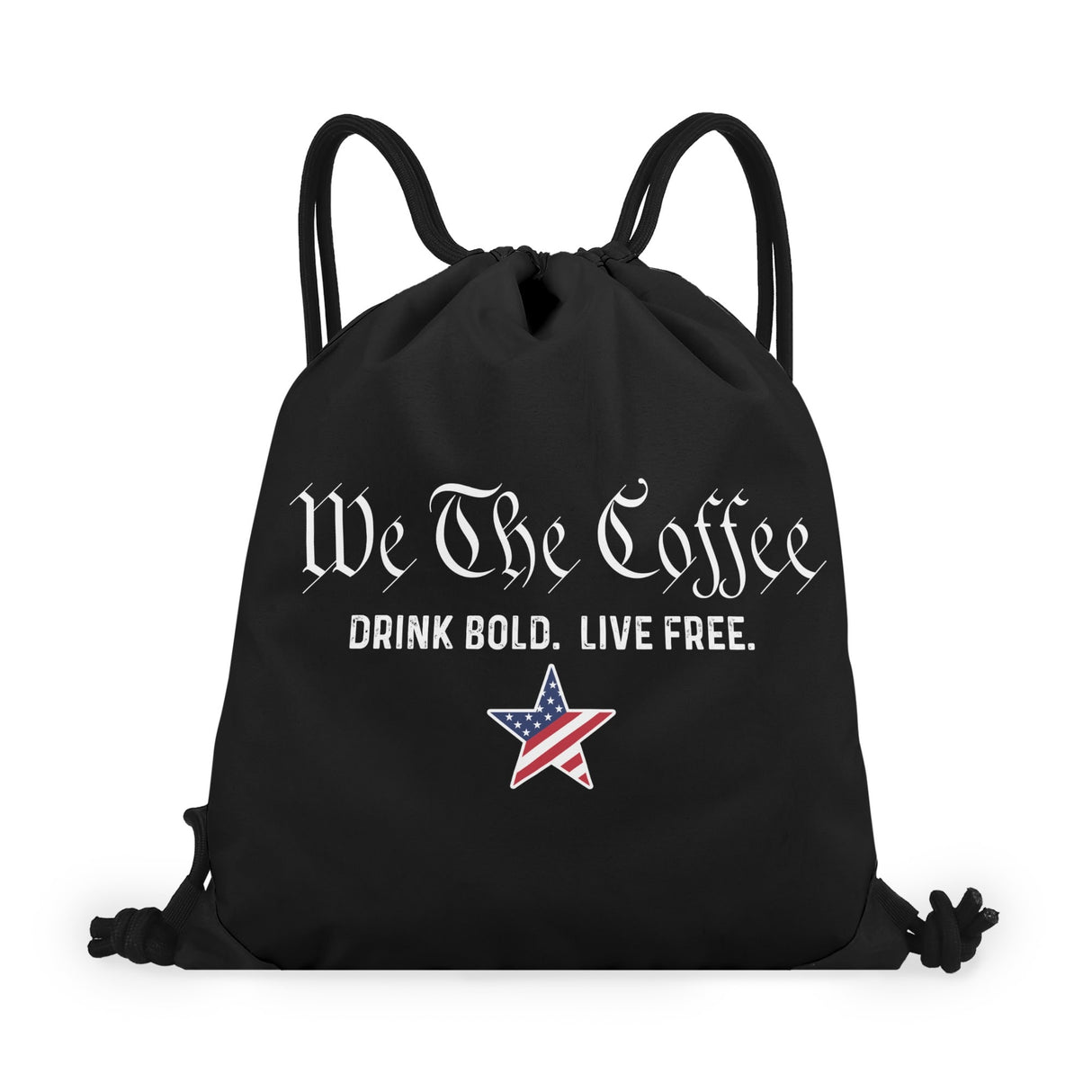 We The Coffee Drawstring Bag