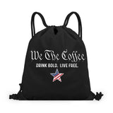 We The Coffee Drawstring Bag