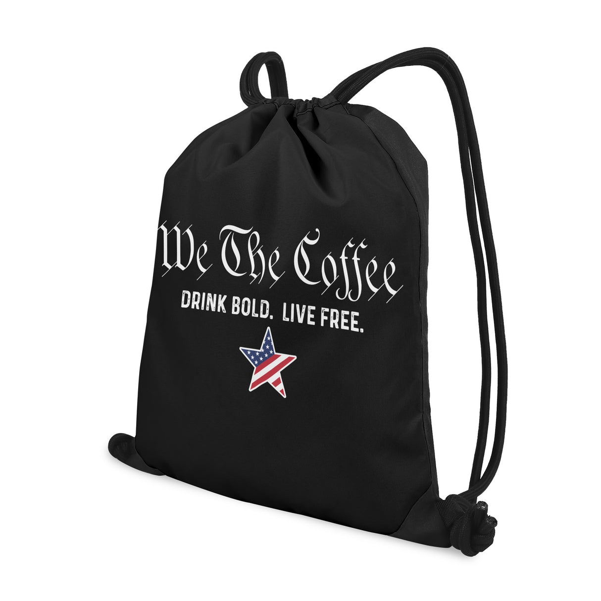 We The Coffee Drawstring Bag