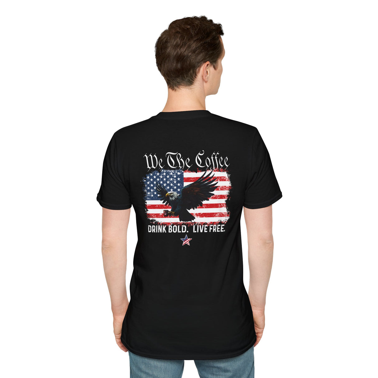 We The Coffee Patriot Eagle Unisex Softstyle T-Shirt